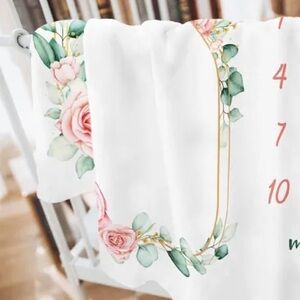 Baby growth photo blanket